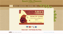 Desktop Screenshot of beachvillacleaners.com